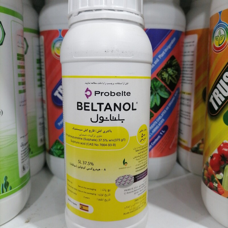 قارچ کش و باکتری کش سیستمیک بلتانول مبارزه با بیماری قارچی خاکزی مانند فیتوفترا، فوزاریوم، ورتیسیلیوم و آتشک یک لیتری