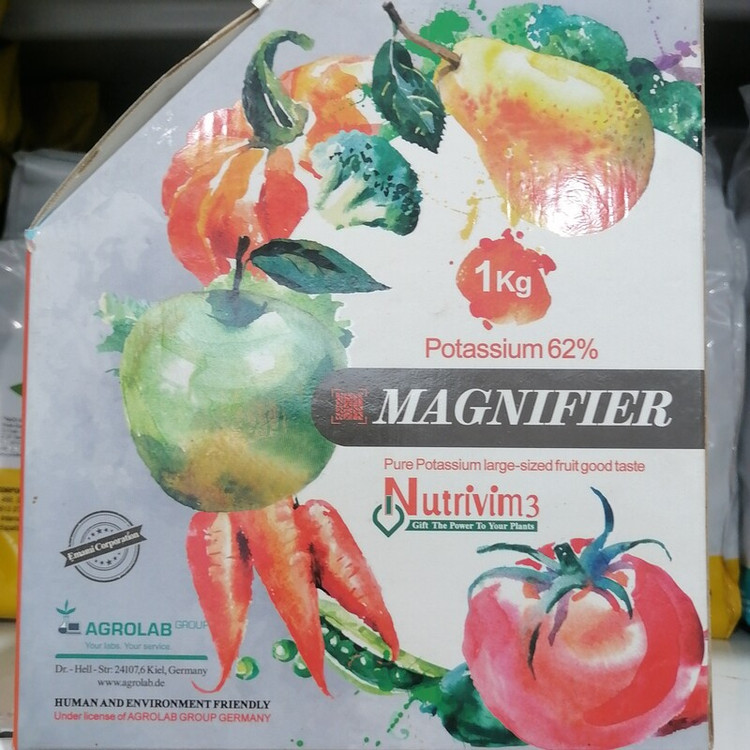 کود کشاورزی مگنیفایر MAGNIFIER حاوی 62 درصد عنصر پتاسیم، تحت لیسانس شرکت AGROLAB آلمان، زیر قیمت کارخانه