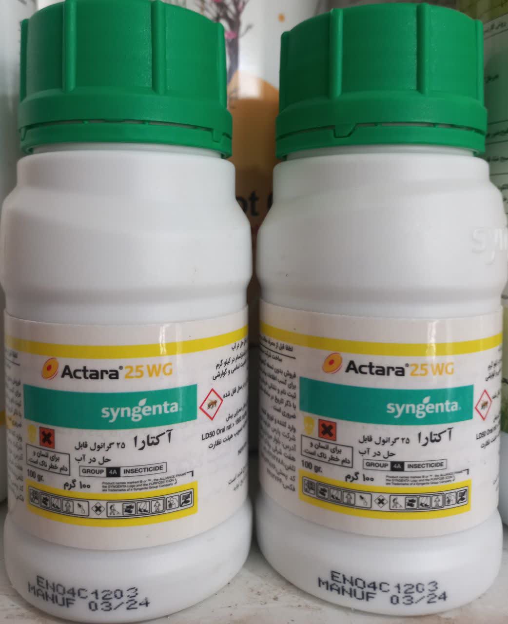حشره کش آکتارا سینجنتا 100 گرمی تاریخ تولید در عکس